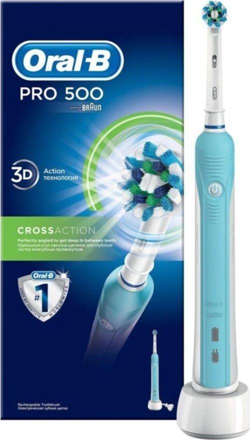 Oral B Pro 500 Şarj Edilebilir Şarjlı Diş Fırçası Cross Action