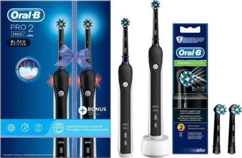 Pro 2900 Siyah 2'li Avantaj Paket Diş Fırçası Black + Siyah Yedek Başlık 2'li