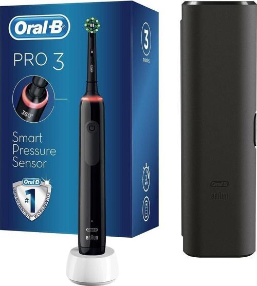 Pro 3500 Şarj Edilebilir Diş Fırçası Siyah + Başlık