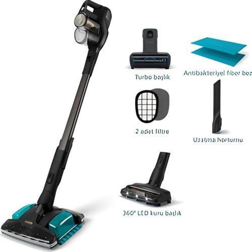 8000 SERİSİ Aqua Plus Titanium ISLAK/KURU 25.2 V Kablosuz Elektrikli Süpürge(YENİ SERİ)