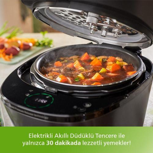 All In One Cooker Elektrikli Düdüklü Tencere, 5l Kapasite 35 Farklı Program 30 Dk’da Leziz Yemekler