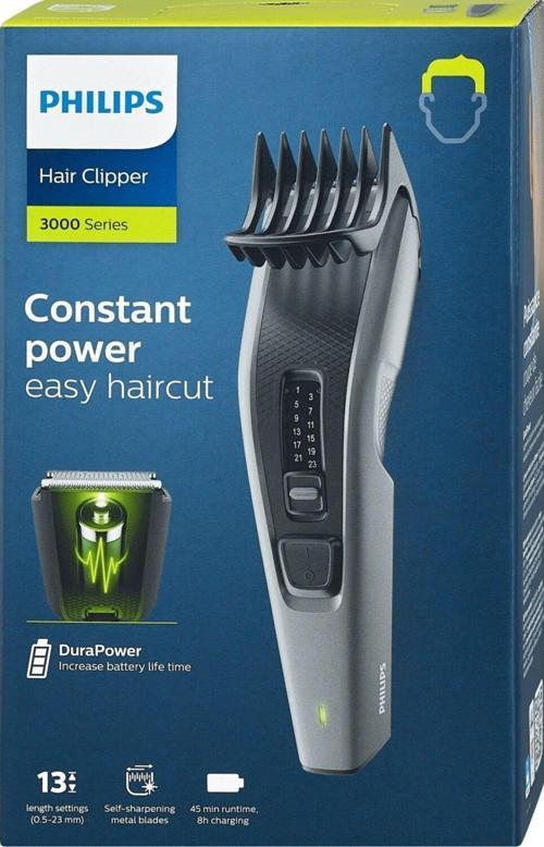 Hair Clipper 3000 Series Saç Sakal, Kademeli Ayarlama, Kablosuz Kullanım