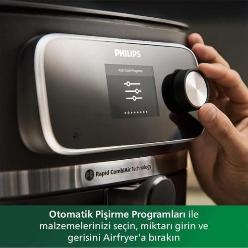 Fritöz HD9880/90 Airfryer 7000 Serisi XXL Connected, Gıda termometreli, 2 kg, 8.3 L Kapa... 9469seri