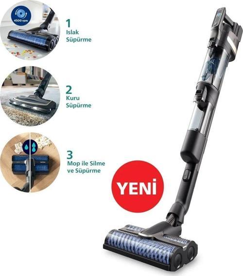 Islak ve Kuru PREMİUM Yüksek performanslı AquaTrio 9000 serisi Kablosuz Elektrik Süpürgesi