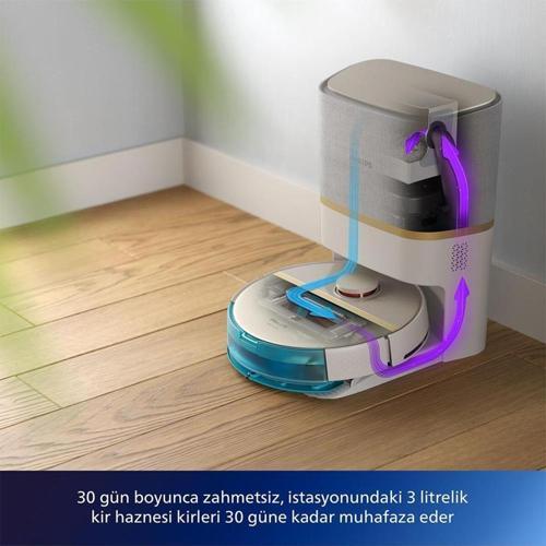 Islak-Kuru Premium HomeRun 7000 Otomatik Boşaltma ANTİ ALERJİK Robot Süpürge