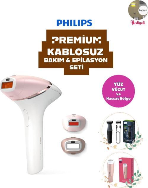 PREMİUM Kablosuz Lumea Prestige Yüz, Vücüt ve Hassas Bölge Bakım & Akıllı Lazer Epilasyon Seti