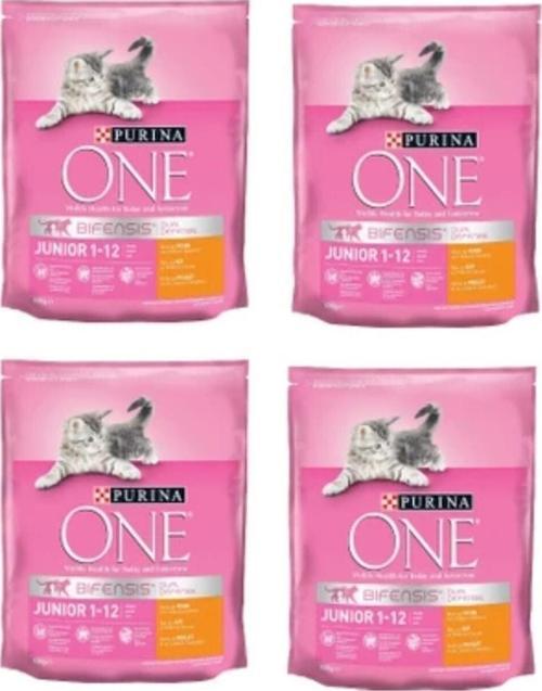 One Junior Tavuklu Yavru Kedi Maması 800 gr X 4 Adet
