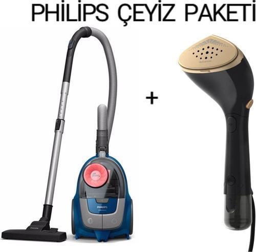 Torbasiz Elektrikli Süpürge + Buharlı Düzleştirici Ütü Çeyiz Paketi 2023