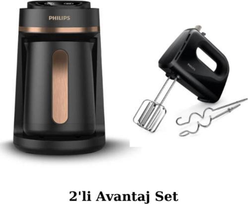 Türk Kahvesi Makinesi 4 Kişilik Közde Pişirme Özelliği - Daily Collection El Mikseri 2li Avantaj Set