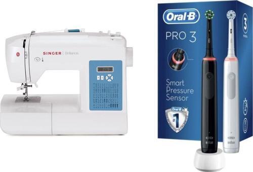 Pro Seri Duo Diş Fırçası Seti ve Ev Tipi Kullanımı Kolay ve Pratik Dikiş Makinesi
