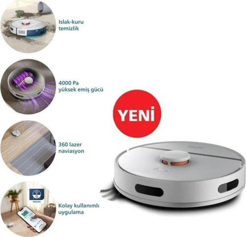 Philips Home Run 3000 Serisi Islak ve Kuru Robot Süpürge Beyaz