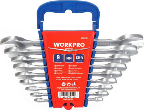WP202505 6-23mm 9 Parça CR-V Profesyonel Açık Ağız Anahtar Takımı