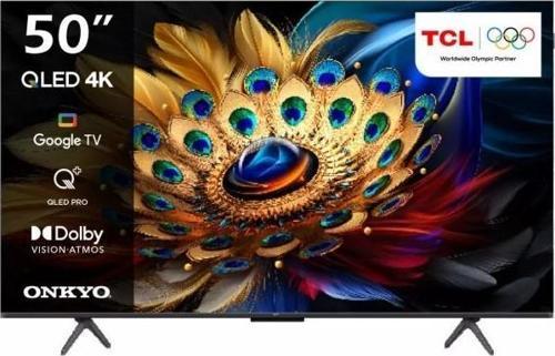 50C655 50" 127 Ekran Uydu Alıcılı 4K Ultra HD Google Smart QLED TV