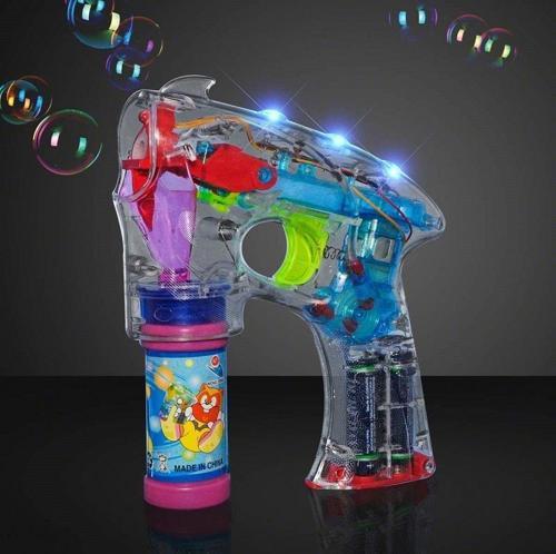 2 ADET VIP RENKLİ IŞIKLI KÖPÜK TABANCASI BUBBLES GUN BALONCUK TABANCASI +4 ADET YEDEK KÖPÜK SOLÜSYON