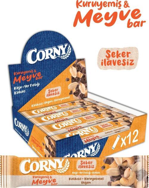 Kaju Kakao Yer Fıstığı Meyve Bar - 12 Adet