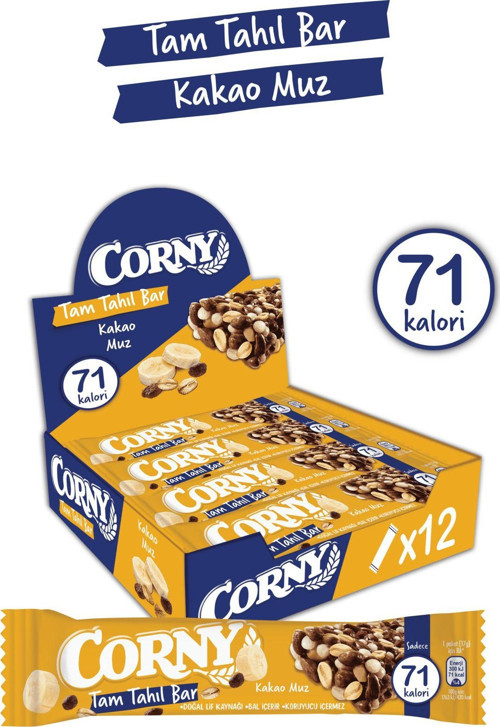 Kakao Muzlu Tahıl Bar x 12 adet