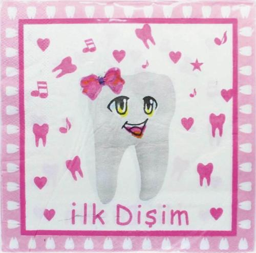 Diş BuğdayıTemalı Pembe Doğum Günü Parti Peçetesi