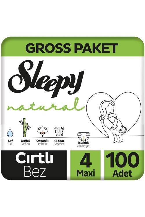 Natural Gross Paket Bebek Bezi 4 Numara Maxi 100 Adet