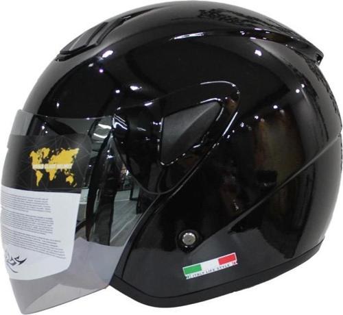 Xbyc 700 Yarı Camlı Elektrikli Bisiklet Motosiklet Ve Scooter Kaskı XL Beden Siyah