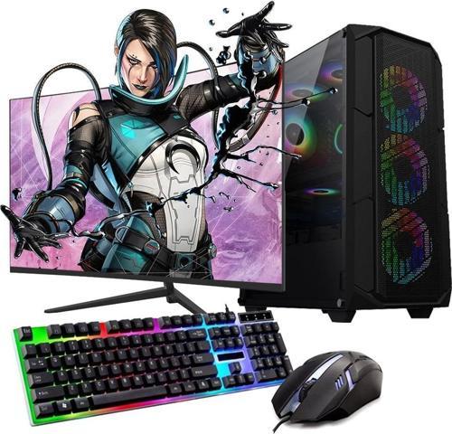 Ryzen5 5600 16GB 1TB M2 8GB RTX3050 27" Mon. Oyun Bilgisayarı (Gaming Set)