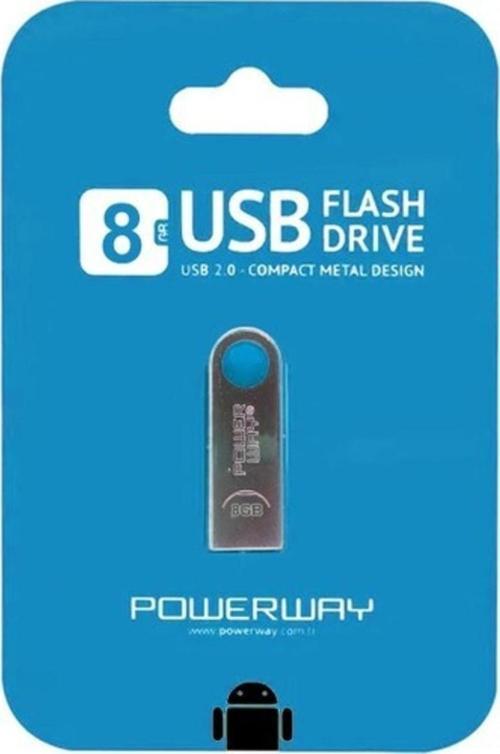 8 Gb Usb 2.0 Metal Flash Bellek