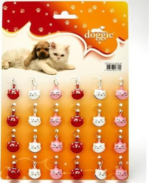 Büyük Kedi Kafası Şekilli Kedi Zili 1 Adet 20 mm
