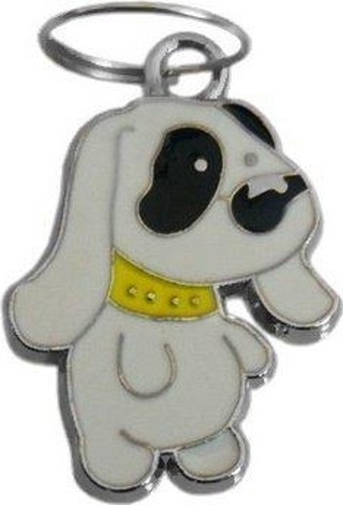 Köpek Tasma Aksesuarı Tasmalı Köpek 1.5×2.5 cm Beyaz