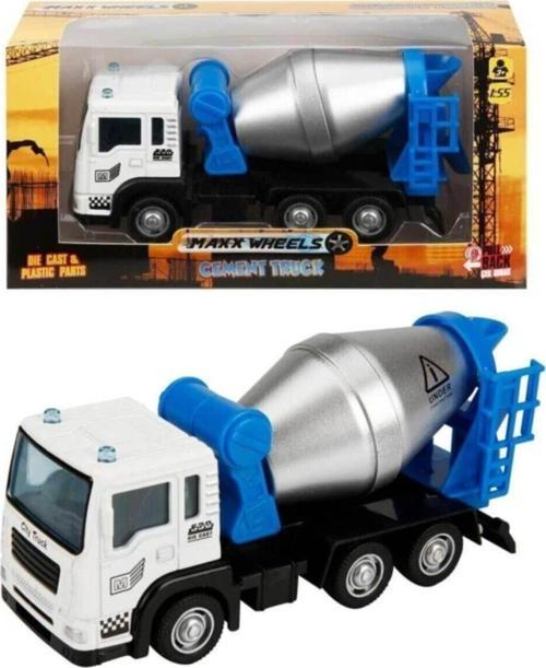 Wheels 1:55 Ölçek Metal Kafalı Çek Bırak Beton Mikseri
