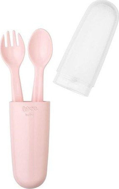 Çatal Kaşık Seti Saklama Kutulu Pembe