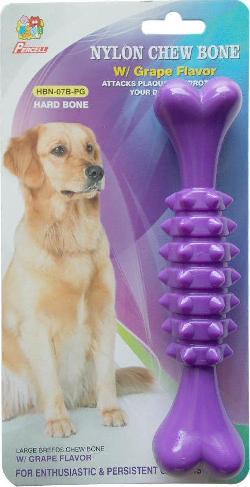 Üzümlü Sert Plastik Köpek Kemiği 19 cm