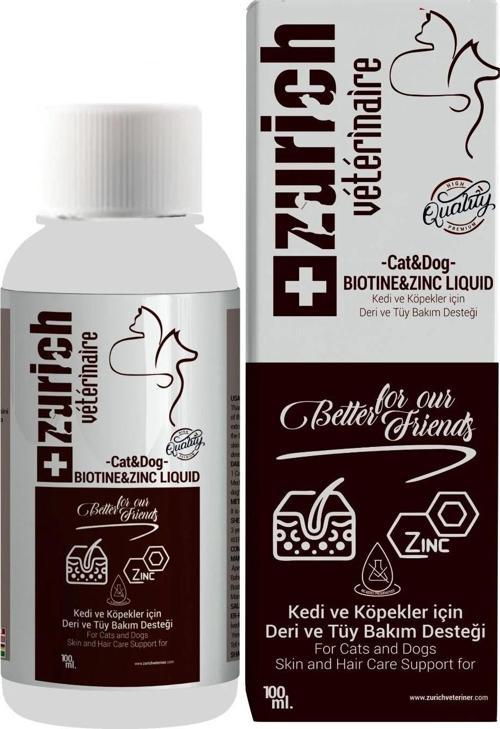 Kedi Köpek Biotin Deri Ve Tüy Bakımı Likit 100 ML Sıvı
