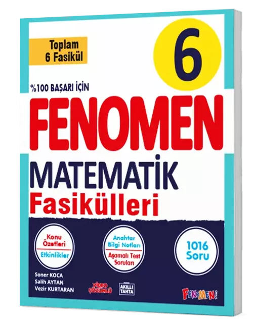Fenomen Yayınları 6 Sınıf Matematik Konu Fasikülleri 6 Konu