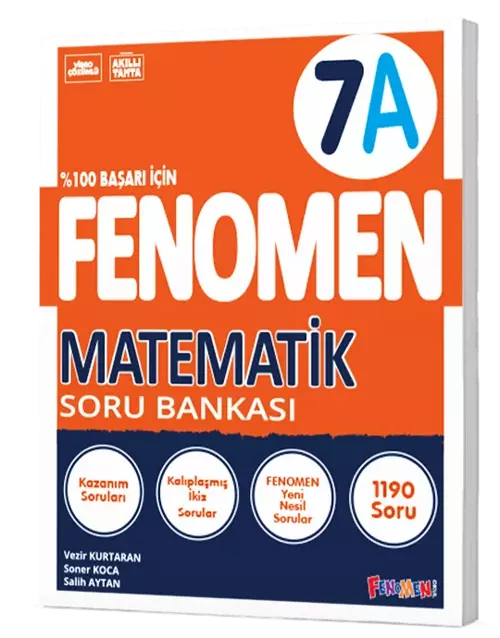 Fenomen Yayınları 7 Sınıf Matematik A Soru Bankası 