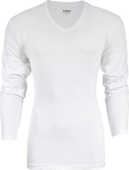 350 Likralı V Yaka Uzun Kollu Erkek Body T-Shirt
