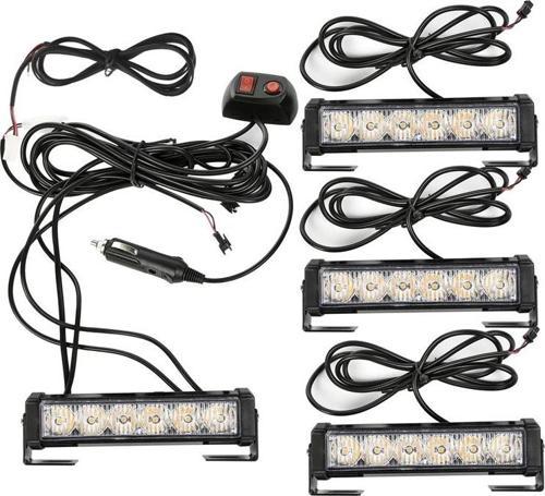 Çakar Lamba Powerledli 4'lü sarı sarı-beyaz beyaz 12-24V / LAPA196