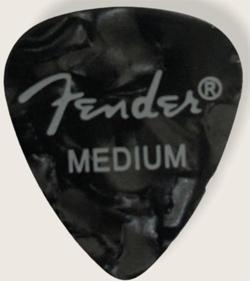 Premium 351 Shape Celluloid Picks Black Moto Medium Pena - 1 Adet