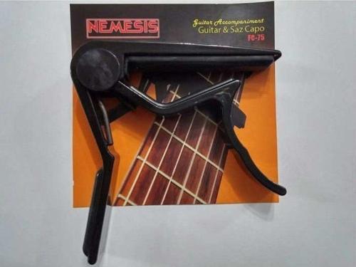 Art Profesyonel Siyah Renk Saz Ve Gitar Kelepçesi-Siyah Kapo