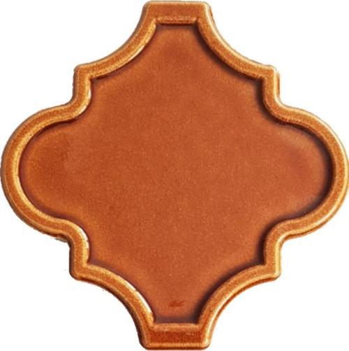 12X12 Ottoman Rölyefli Arabesk Karamel Çini
