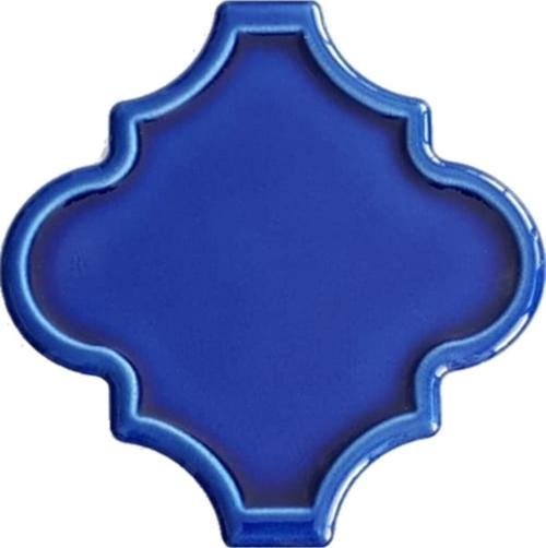 12X12 Ottoman Rölyefli Arabesk Kobalt Çini