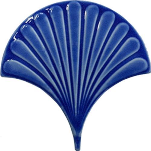 17X17 Cm Kobalt Istiridye Balık Pulu Seramik