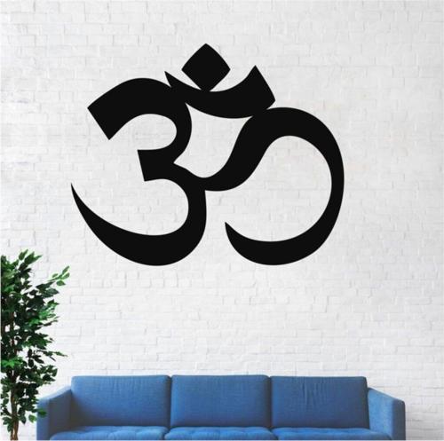 Om Namaste Metal Duvar Dekor 45x37cm