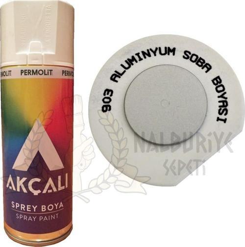 Akrilik Sprey Boya ALÜMİNYUM GRİ SOBA BOYASI 400 ml - 903