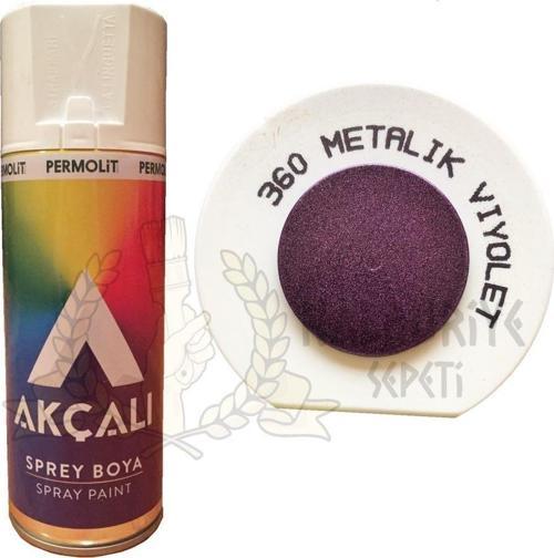 Akrilik Sprey Boya METALİK VİYOLET MOR (Simli) 400 ml - 360