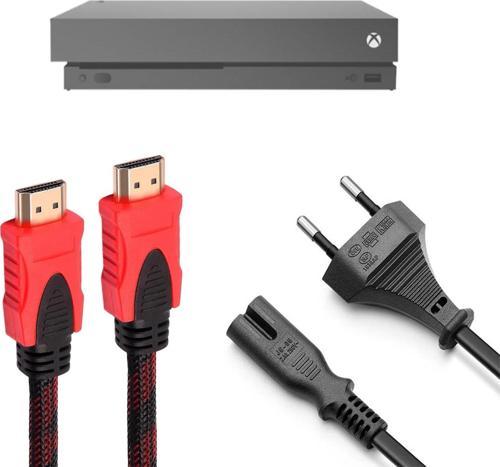 Xbox One X Güç Kablosu ve Örgülü Hdmi Kablo Set Xbox Aksesuar
