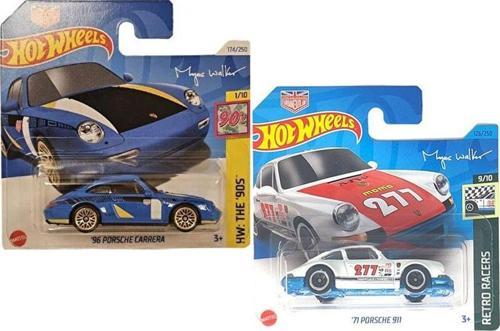 - '96 Porsche Carrera & '71 Porsche 911 2 Araç Set (1:64)