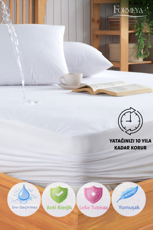 Mikro Fitted Full Kenar Su Sıvı Geçirmez Yatak Koruyucu Alez Çarşaf Tek Çift Battal (16 FARKLI EBAT)