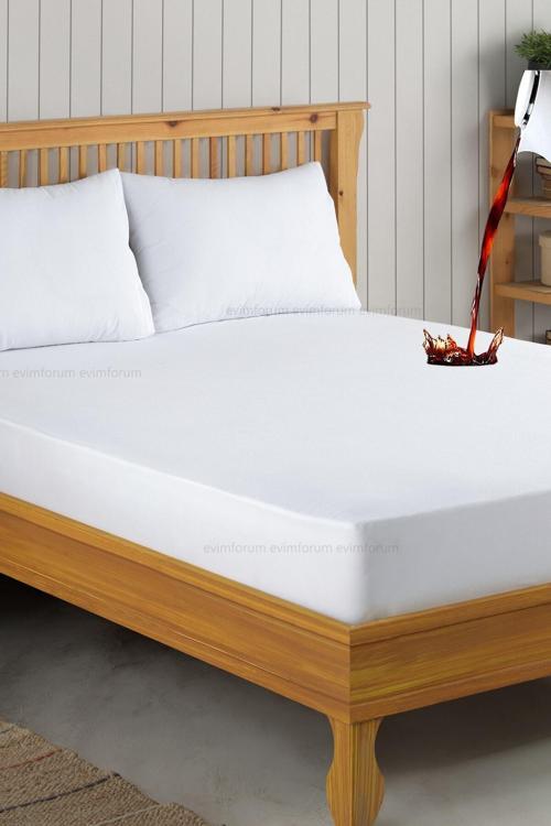Set Beyaz Mikro Fitted Sıvı Geçirmez Alez ve 2 Adet Yastık Alezi (11 Ebat)