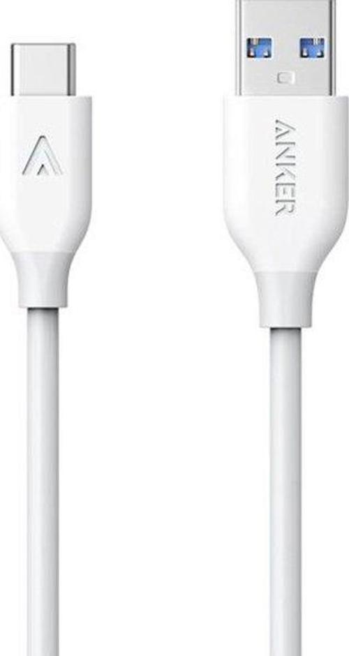 Powerline USB-C to USB 3.0 Type-C Şarj ve Data Kablosu 0.9 Metre Beyaz