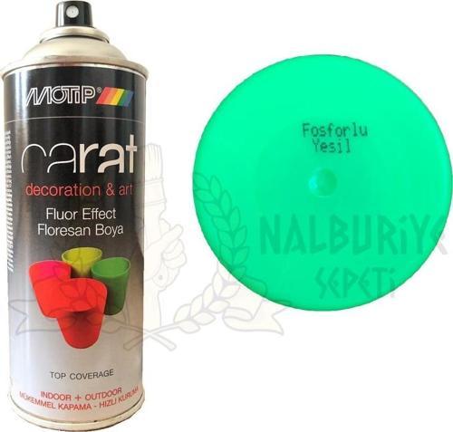 Carat Akrilik Sprey Boya FLORESAN FOSFORLU YEŞİL 400 ml