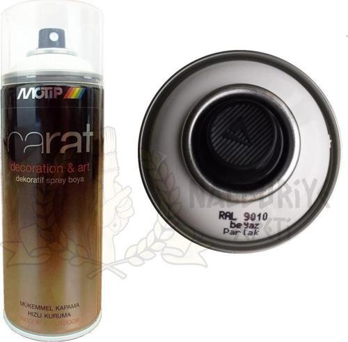 Carat Akrilik Sprey Boya BEYAZ PARLAK 400 ml - RAL9010